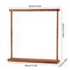 Elegant Walnut Wood Necklace Display Stand Jewelry Show Rack for Store Booth Bracelet Earring Calligraphy Brush Organizer Holder