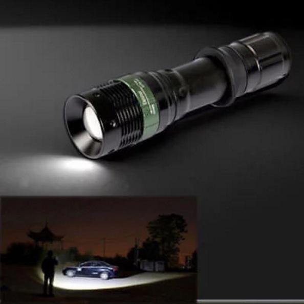 Ultrafire Cree Xm-l T6 Zoomable Tactical Led Flashlight Torch With 5000 Lumen Brightness