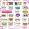 Pasimy 49 Pieces Affirmation Station Bulletin Board Set Colorful Motivational Bulletin Board Cutouts Pirational Positive Growth Mindset Classroom