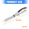 Zinc Alloy Rib Membrane Remover Tool With Ergonomic Handle And Arched Blade For Effortlessly BBQ Rib Meat Preparation