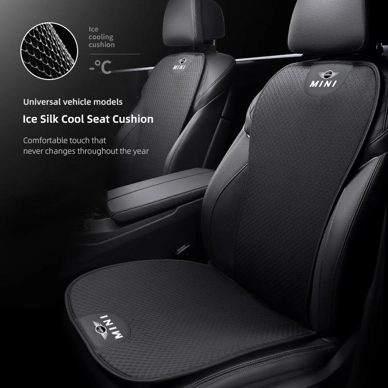 Car Ice Silk Seat Cushion Breathable Protector Pad Auto Interiors For Mini Cooper One JCW F54 F55 F56 F57 F60 R50 R52 R55 R53 Rdxzk11