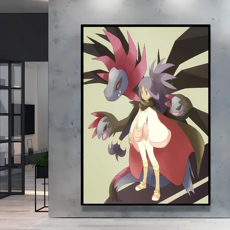 Hot Anime Poster Pokemon Akari Arceus Cartoon Character Picture High Quality Canvas Children's Room Home Decoration Paintings