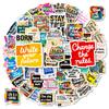 56 Inspirational Splicing Text Graffiti Stickers Creative Trend Decorative Waterproof Stickers
