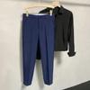 Frühlings- und Herbst Herren Einfarbig Slim Fit Kleiner Anzughose Gerades Bein Locker Lässig Mode Elegant Pendler Anzughose