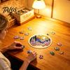 Puzzle Gift for Adults Acrylic Suncatcher, Artistic Window Hanging Ornament, 7.48 Inch Sun Satisfying Weekend Project Catcher Decoration, Ideal