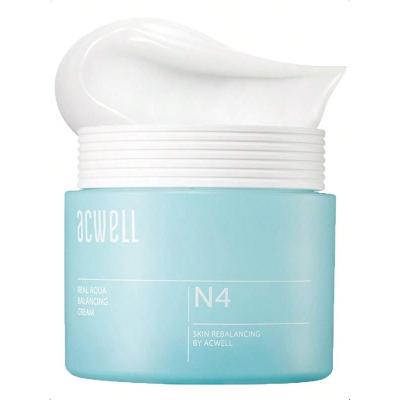 Acwell Real Aqua Balancing Cream 50ml- Moisturizing PH Balancing Face Cream, Soothing Skin Troubles And Redness For Sensitive Skin