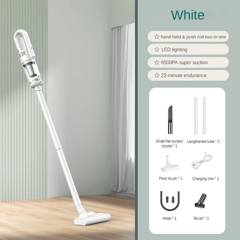 Multifunction Home-appliance 6500Pa Cleaning Machine Powerful Wireless Car Vacuum Cleaner Metal Strainer Portable Handheld