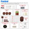 105Pcs/Set Mini Electric Drill Grinder Bits Rotary Power Tool Grinding Accessory