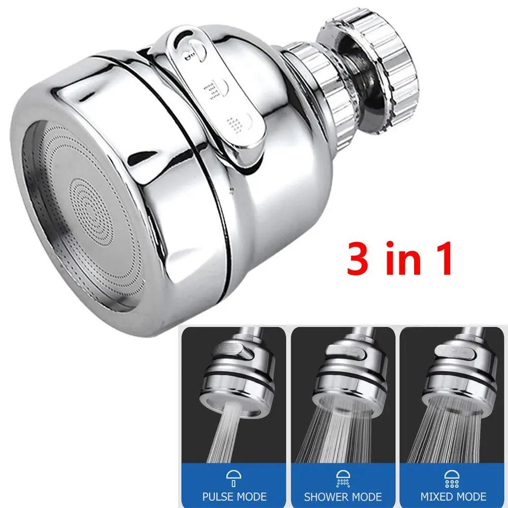 

4/3 режима Водопад Кухонный смеситель Универсальный поворотный излив на 360° Распылитель Смеситель для воды для раковины в ванной Удлинитель Дождевой Смеситель для раковины