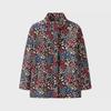2024 Autumn/Winter European & American Women's Casual Printed Cotton Jacket