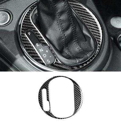For Volkswagen Beetle 2012 2013- Gear Panel Inner Frame Decoration Sticker Decal Cover Trim Car Accessories Carbon Fiber