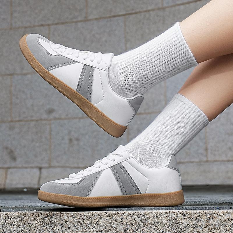 YRZL Men Women's Shoes Flat German Trainer Shoes Black Sneakers for Women Man Versatile Wear-resistant Casual Lovers Sport Shoe