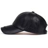 Mode Einfarbig Winter Leder Baseballkappe Herren Snapback Herbst Warm Schwarz Kappen Damen Knochen Masculino Herren Hüte und Hüte gorras