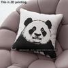 Cute Cartoon Panda Throw Pillow Covers Pattern Cushion Cover Suitable For Sofa Bedroom Car Pillow Cover