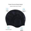 Junwen Silicone Swim Cap with Ear Protection
