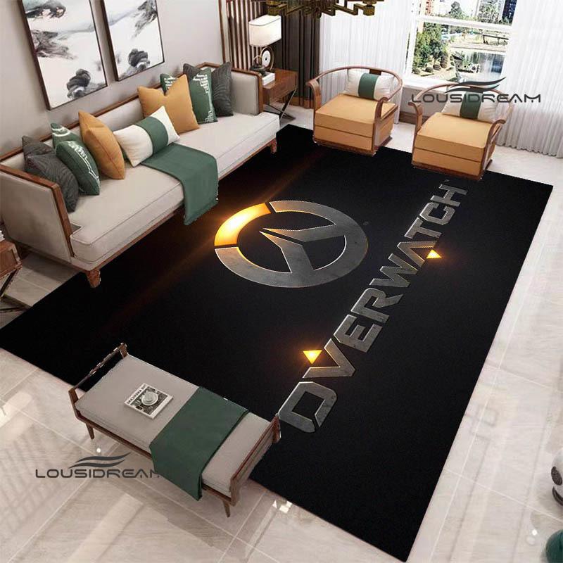2026 Game Overwatch Printed Carpet Game Room Bedroom Non -slip Carpet Photography Prop Kawaii Rug Area Rug Birthday Gift