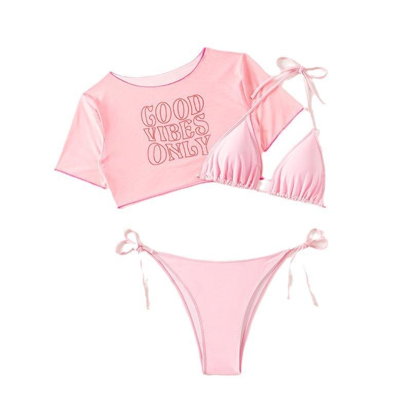 New European And American Split Swimsuit Women'S Russian Bikini Three-Piece Set