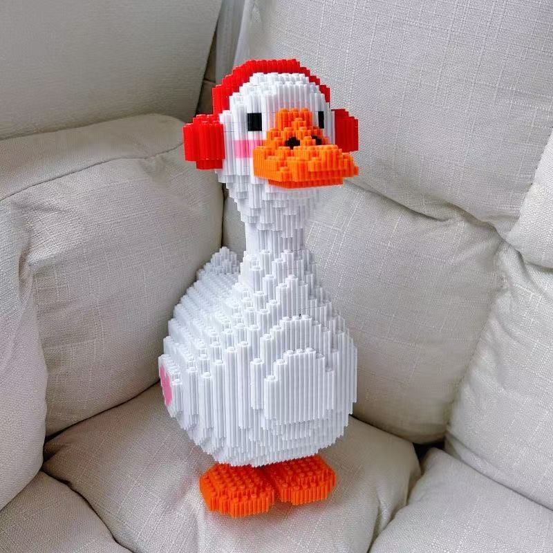 

Новый 3D Питомец Музыка Утка Микро-алмазные Частицы Милая Кукла Сборные Строительные Блоки Детские Развивающие Домашний Декор Игрушки