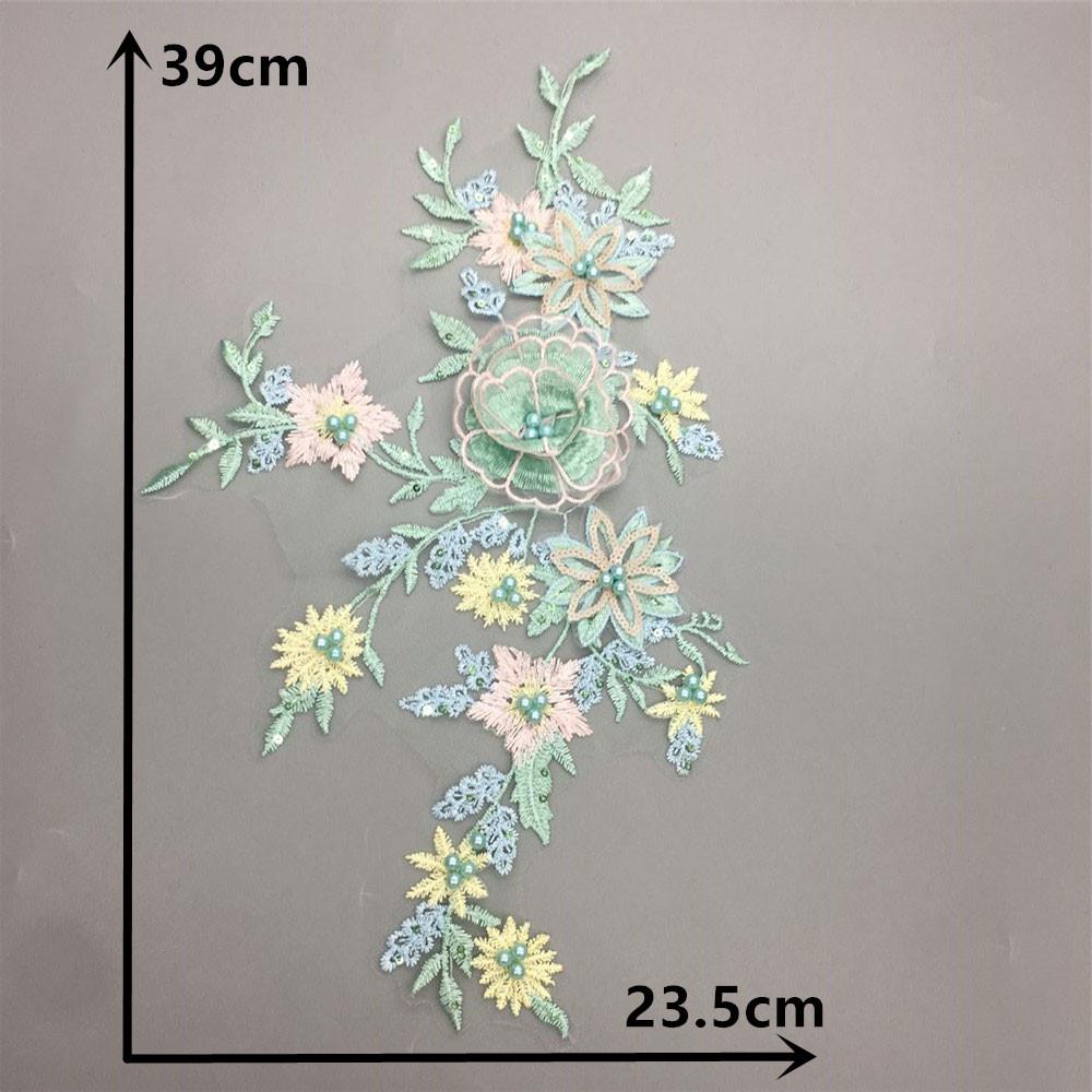Clothing Accessories Three-Dimensional Flower Imitation Pearl Lace Sequin Lace Collar Embroidery Decoration Diy Clothes Accessories