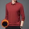 Men S Premium Fleece Thick Casual Business Polo Shirt