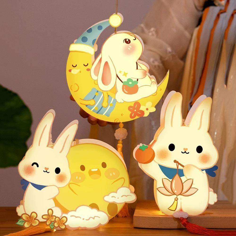 Waterproof Festival Lantern Material Pack Chinese Rabbit Lantern  Moon Festival