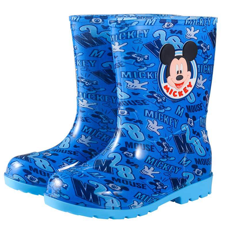 

Mickey and Minnie children s cartoon rain boots, unisex mid-calf waterproof shoes, outdoor slip-on rain boots for kids, rubber shoes 150mm