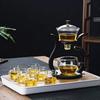 High Borosilicate Glass Semi-Automatic Teapot Set Magnetic Teapot Suit  Kitchen