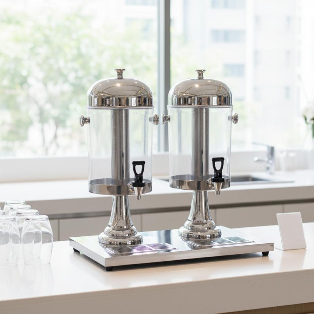 Two-Tap Beverage Dispenser Large Capacity for Catering, Hotels