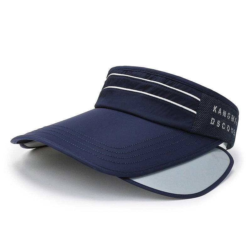 1PC Men's Summer Outdoor Sports Foldable Sunshade Hat No Top Sweat Absorbing Sunshade Hat