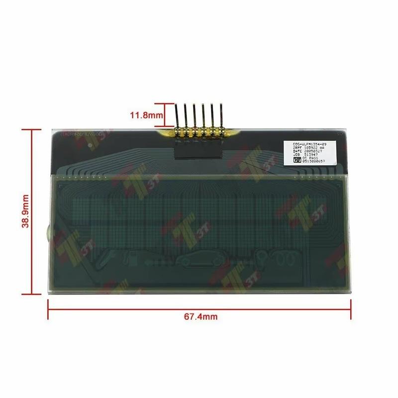 Dashboard LCD Display for Renault Megane II, Clio III Instrument Cluster