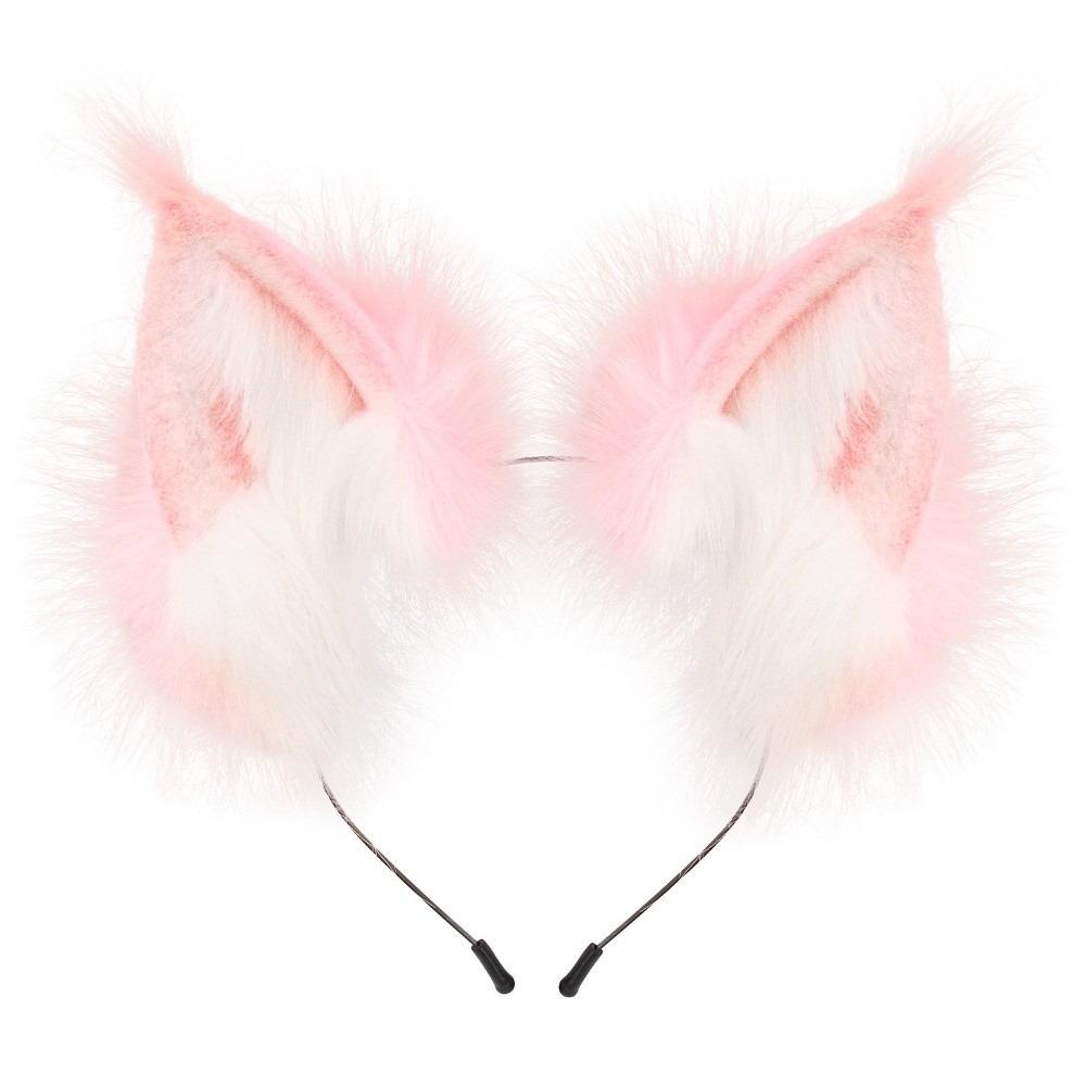 Animals Cat Ears Headband JK Furry Cosplay Headwear Sweet Wolf Dog Hair Band Halloween