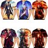Summer Round Neck 3D Devil May Cry Print Top Fashionable Casual Short Sleeved Men's T-shirts