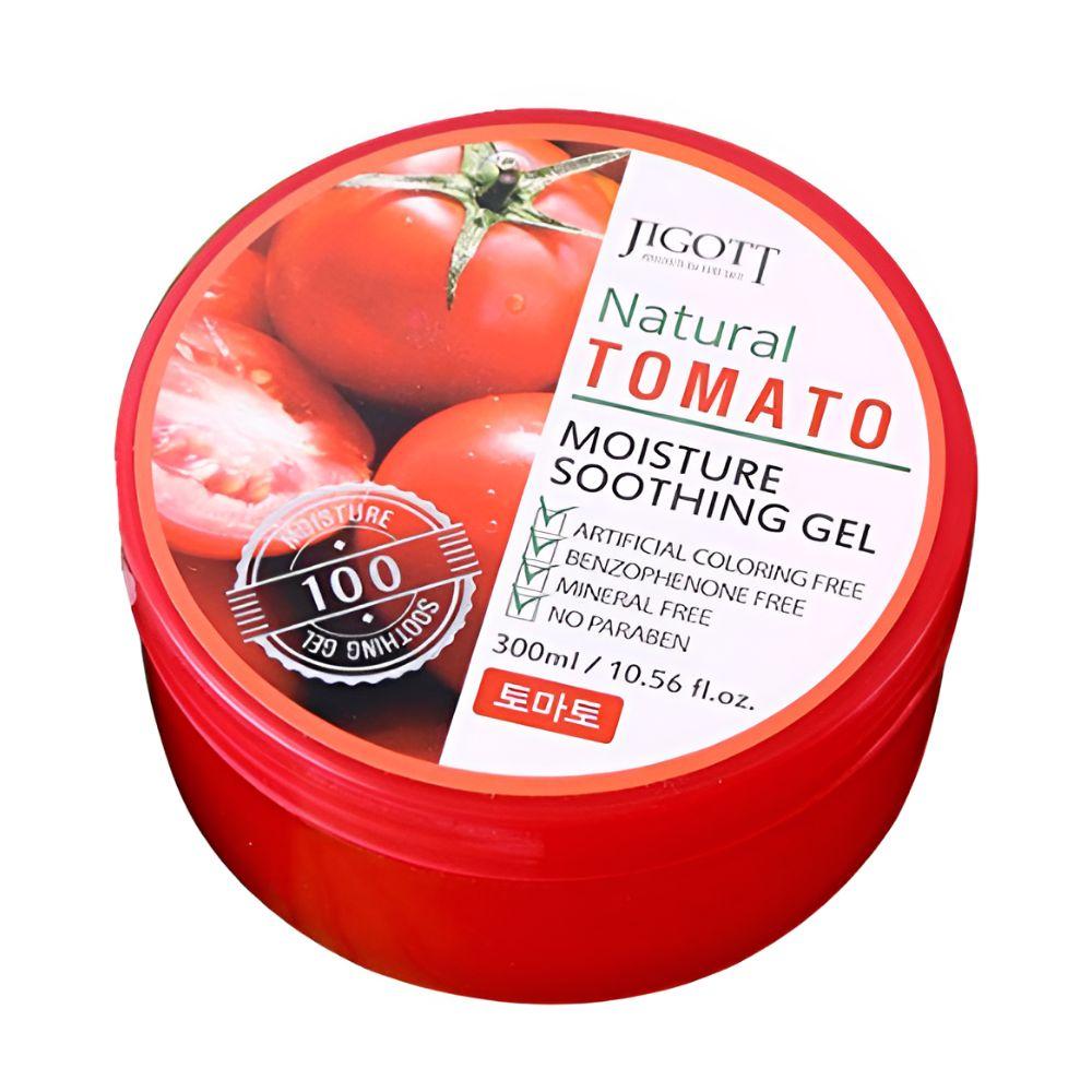 Jigott Natural Tomato Moisture Soothing Gel Hydrating Multi Care Gel 300ml x 2