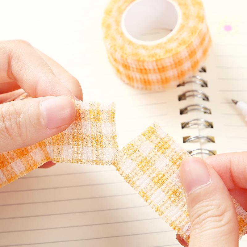 Cute Cartoon Elastic Finger Bandage - Non-woven, Self-adhesive, Durable Student Anti-Wear Wrap