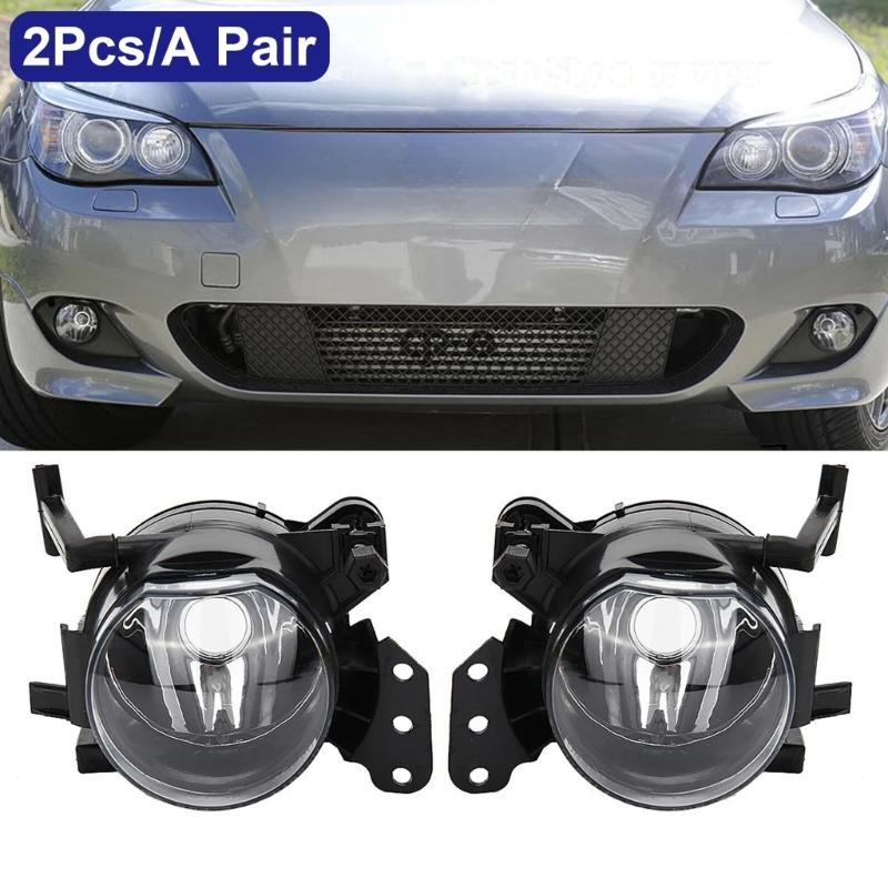 1 Pair Fog Lamp Case Car Fog Light Housing 63176910792 63176920703 for E60 E90 E63 E46 Foglights Case Without Bulbs
