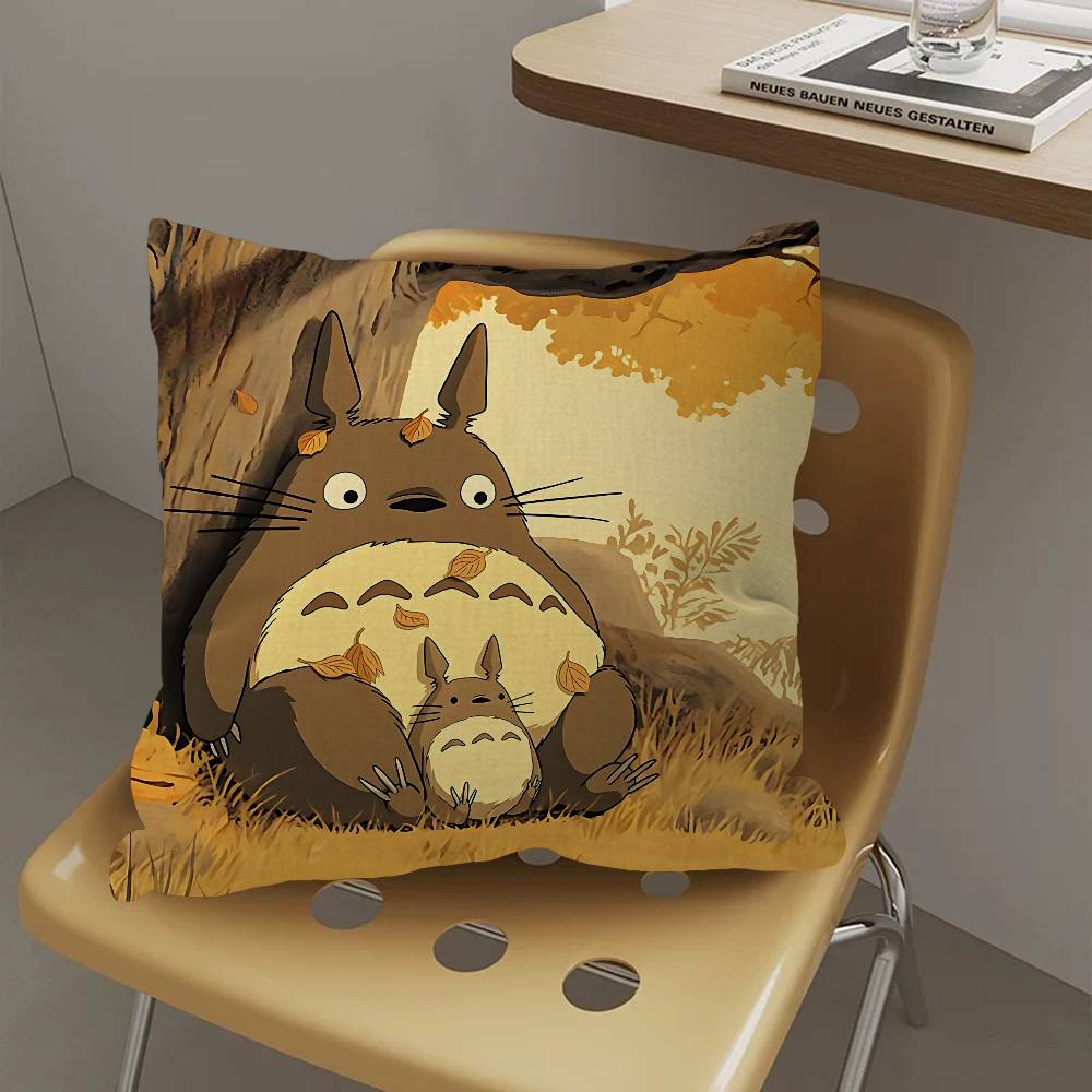 Anime M-My N-Neighbor T-Totors Pillow Cushion Cover Pillowcase Living Room Sofa Home Decor Customized
