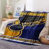 St. Louis Blues Print Flanel Tæppe, Høj kvalitet Behageligt til Alle Årstider, Boligindretning, Varme og Komfort, Perfekt til Julegaver