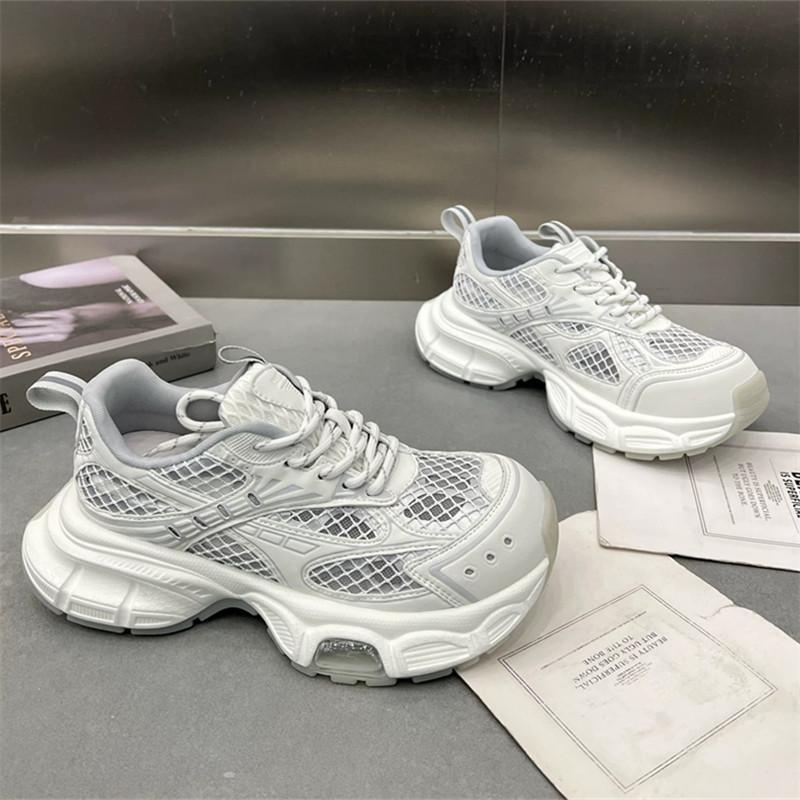 Fashion Thick-soled Thin-mesh Dad Shoes for Women 2025 Summer New European Version Mesh Yarn Breathable and Versatile Casual Sports Shoes Tide