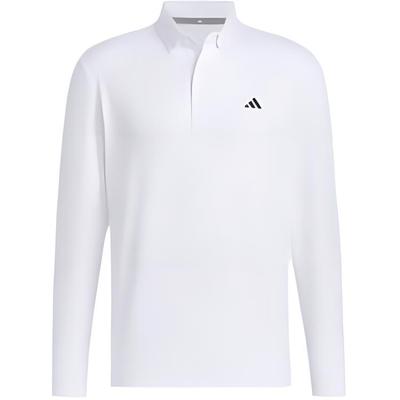 Serie Golf Motivo a Logo Sportivo Casual da Esterno Polo a Manica Lunga Uomo Polo Bianche IM7292