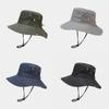 Casual Outdoor Sun Hat With Wide Brim Waterproof Breathable For Hiking And Travel