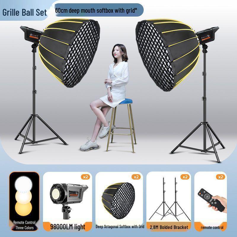 Pro LED Parabolic Softbox for Indoor Photography and Live Streaming