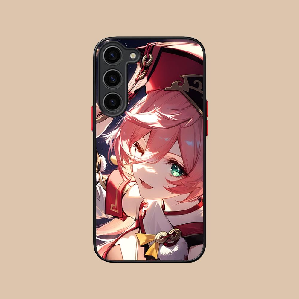 Game GI Yanfei Silicone Mobile Phone Case for Samsung Galaxy S26 S25 S24 S23 S22 S21 Plus FE Ultra Colorful Cover