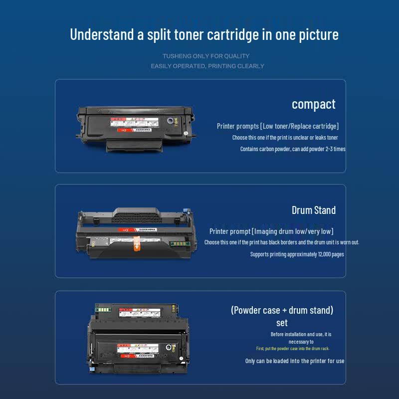 Caige D1 Compatible Toner Cartridge for Pantum Printers