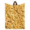 Ramen printed flannel blanket sofa blanket bed sheet bedspread decorative blanket production source direct supply