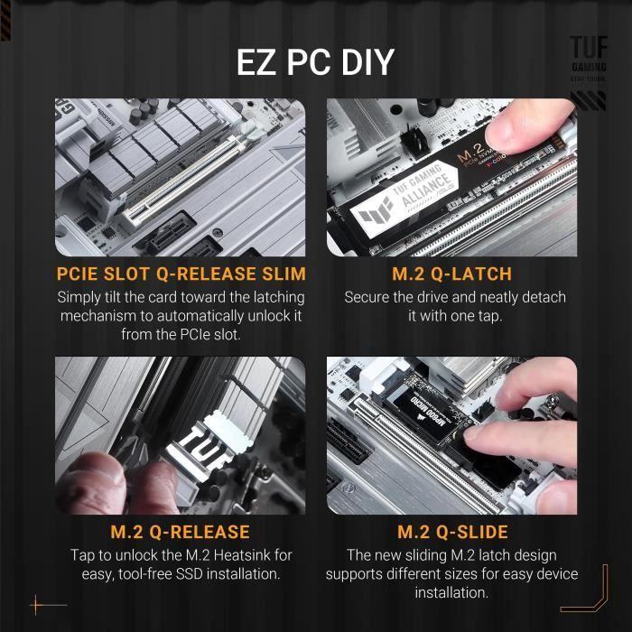 Carte mère - asus - tuf gaming z890-pro wifi - socket lga1851 - ddr5 - wi-fi intégré