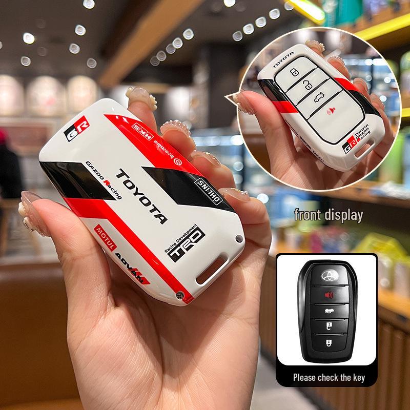 Pokrowiec na kluczyk Toyota Camry, Corolla, Levin, Avalon, Highlander, RAV4, CHR z metalową klamrą