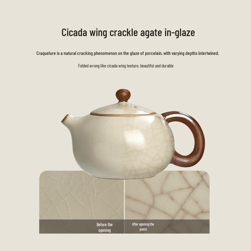 Shangyanfang Ru Kiln Ceramic Kung Fu Tea Set