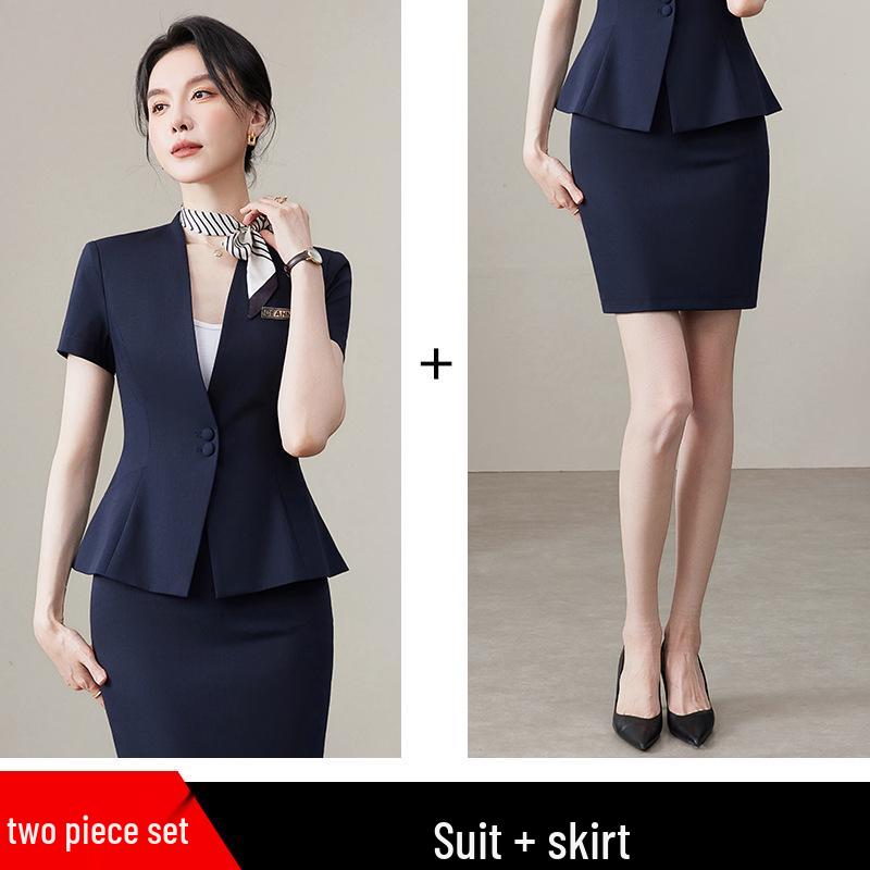 High-End Women's Suit Set for Hotel Lobby Manager or Jewelry Store Sales