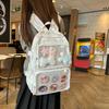 Junior High School Student Schoolbag Female Cute Fresh Large Capacity Backpack Japanese Ins Girl Transparent Shoulder Pain Bag
