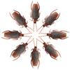 10PCS/Set Halloween Style Insect Simulated Cockroach Spider Centipede Scorpion Bugs DIY Carnival Pranks Scary Souvenirs Gift ZYF
